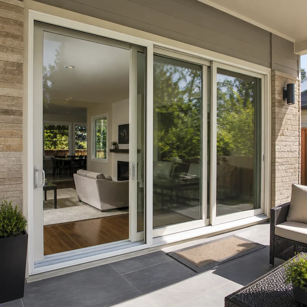 Sliding glass doors